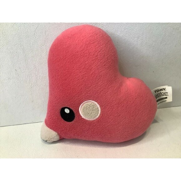 2017 Pokemon Luvdisc Plush Stuffed Toy 7" Tomy Heart - Picture 1 of 4